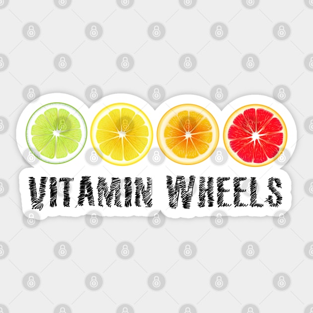 Lime Lemon Orange Vitamin Citrus Wheels of a Power of Juice Health Food choices and living Greenway for your own strong Health benefits and vitality life Sticker by Olloway